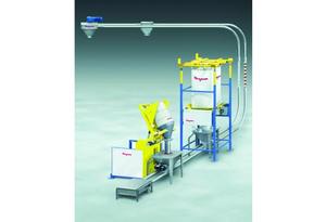 Discs that slide within smooth stainless steel tubing move fragile food products gently.